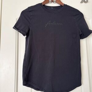 Lululemon Anthem Black T Shirt Women's  Short Sleeve Athleisure